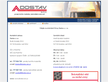 Tablet Screenshot of dostav-sro.cz